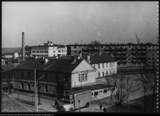 Białystok, widok z kościoła Św. Rocha na Al. 1 Maja (obecnie Piłsudskiego)