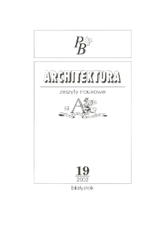 Zeszyty Naukowe Politechniki Białostockiej. Architektura. Z. 19