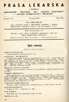 Prasa Lekarska 1939 R.8 nr 8