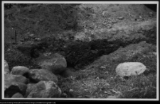 Białystok, odgruzowanie murk&oacute;w na dziedzińcu wstępnym przy Pałacu Branickich